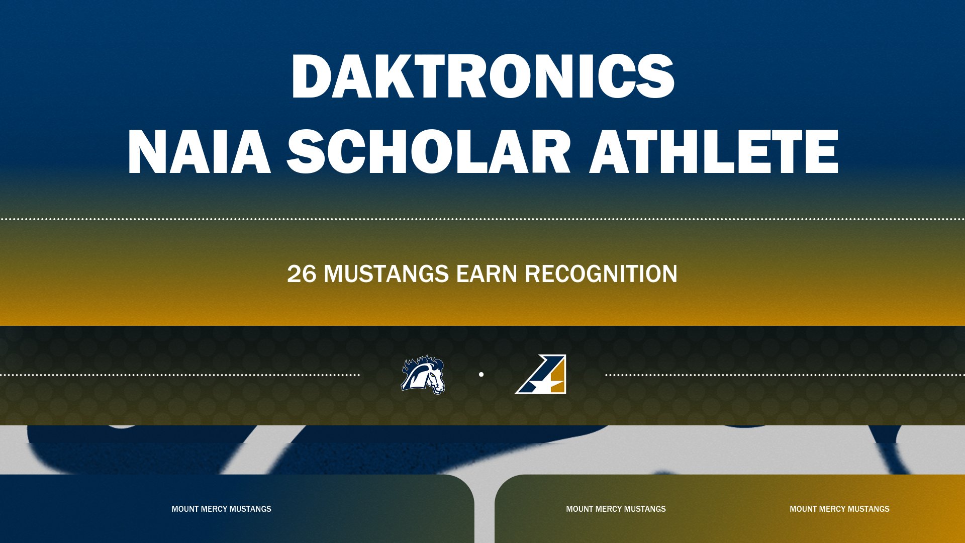 26 Mustangs Named Daktronics Winter Scholar Athletes