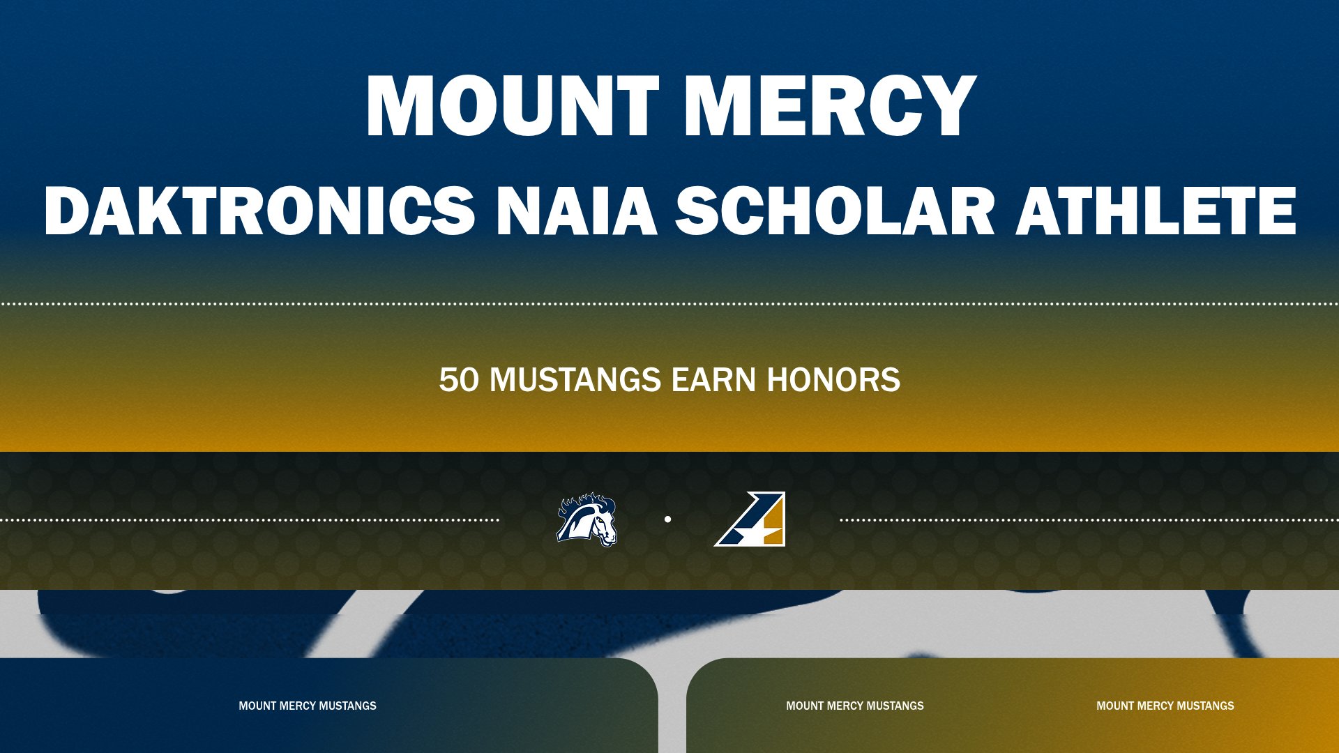 50 Mustangs Earn Daktronics NAIA Fall Scholar Athlete