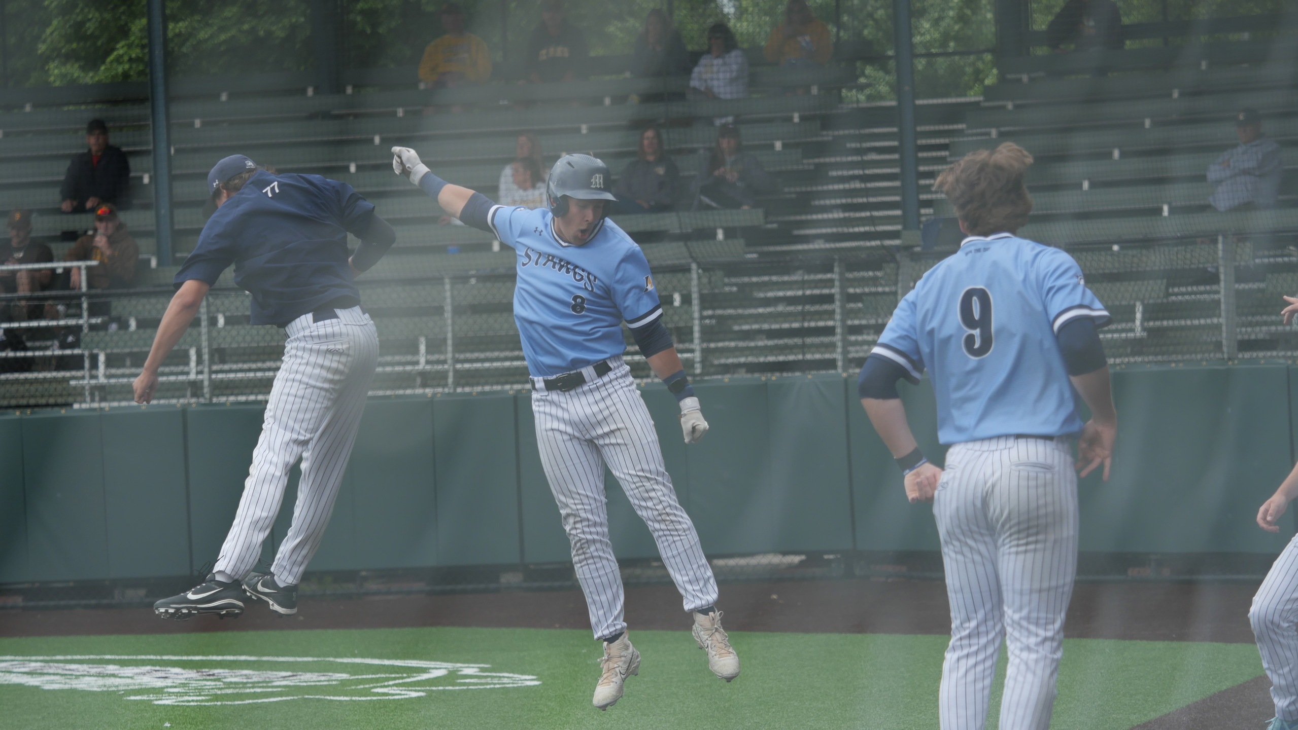 Mustangs Earn First NAIA Tournament Win; Split Monday Slate
