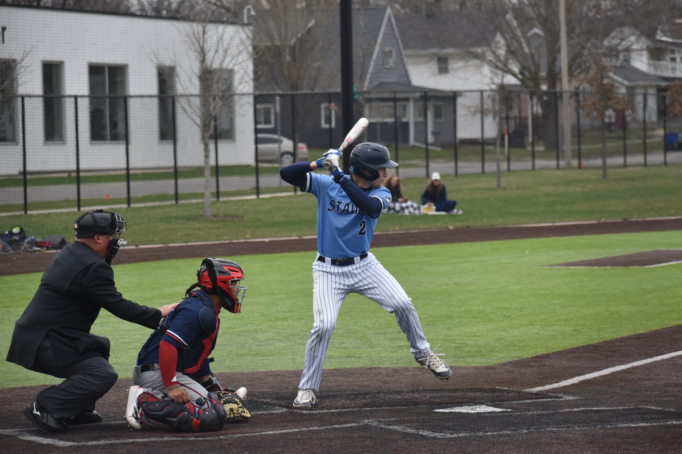 Mustangs Split with Grand View to Open Senior Weekend