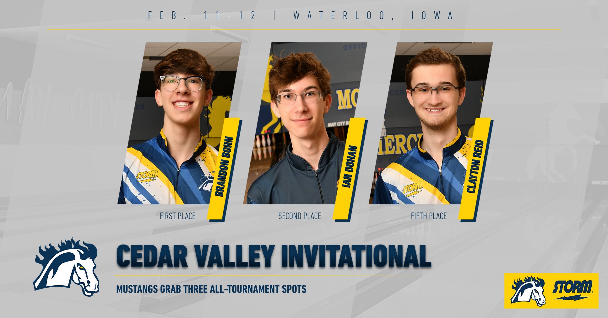 Seven bowlers make ATT; Mustangs claim women's, men's titles