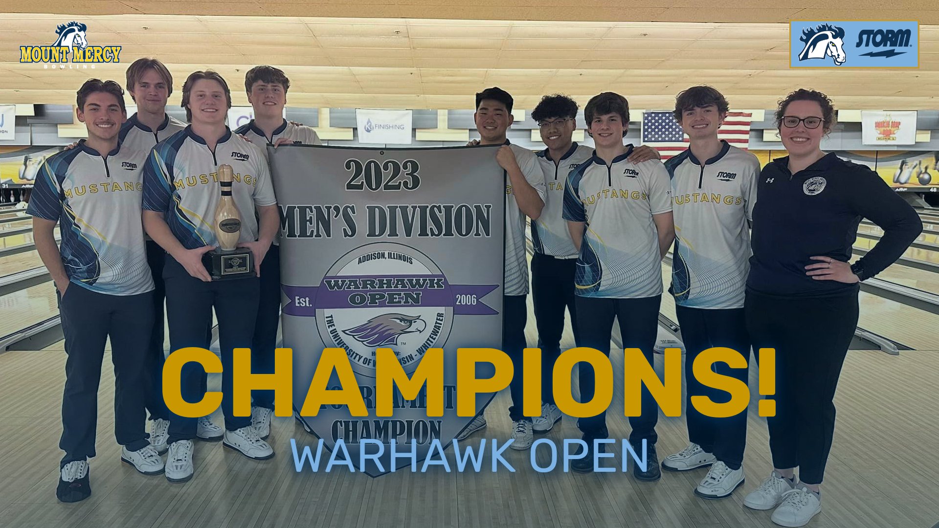 Men's bowling wins Warhawk; Mustangs put three on all-tournament teams