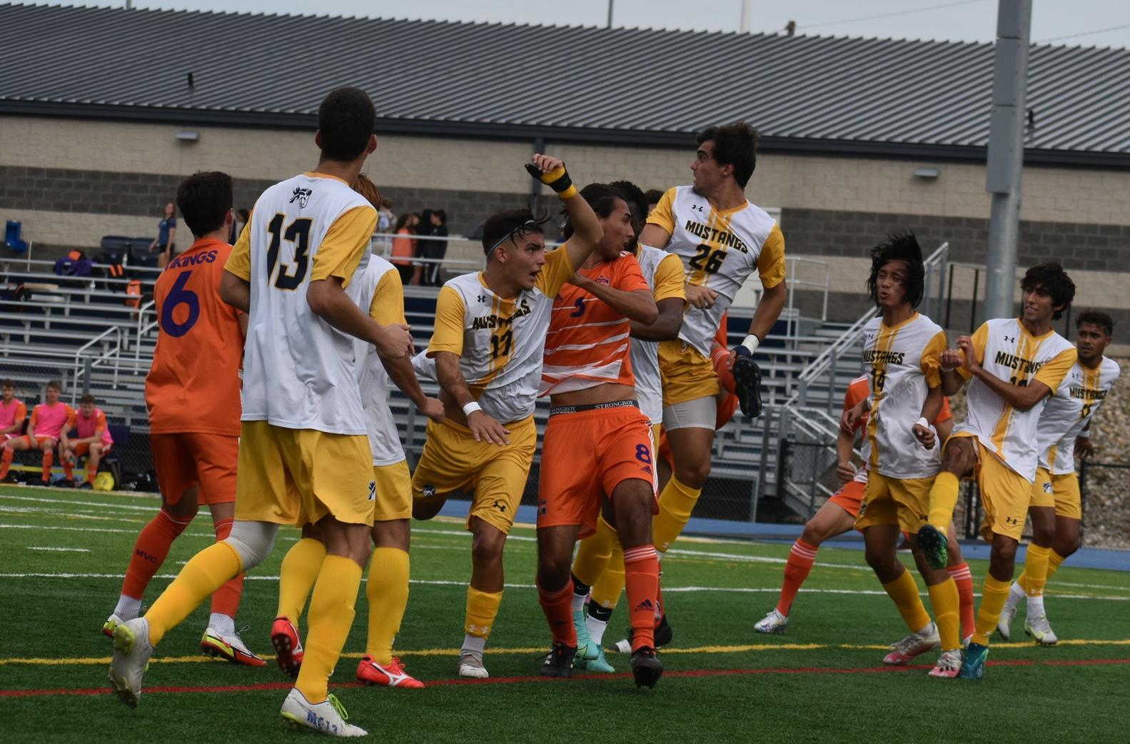 Defending champs halt Mustangs' tourney run