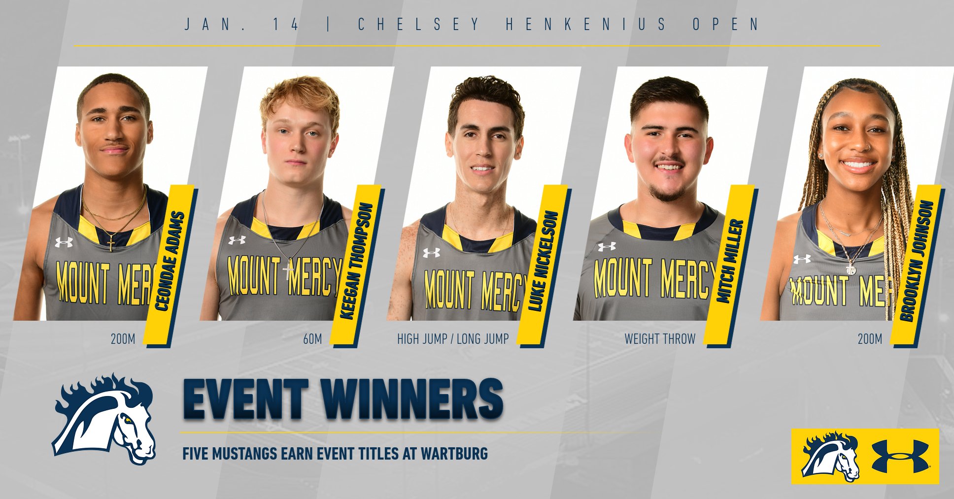 Three hit qualifying marks, Mustangs count six event winners at Wartburg