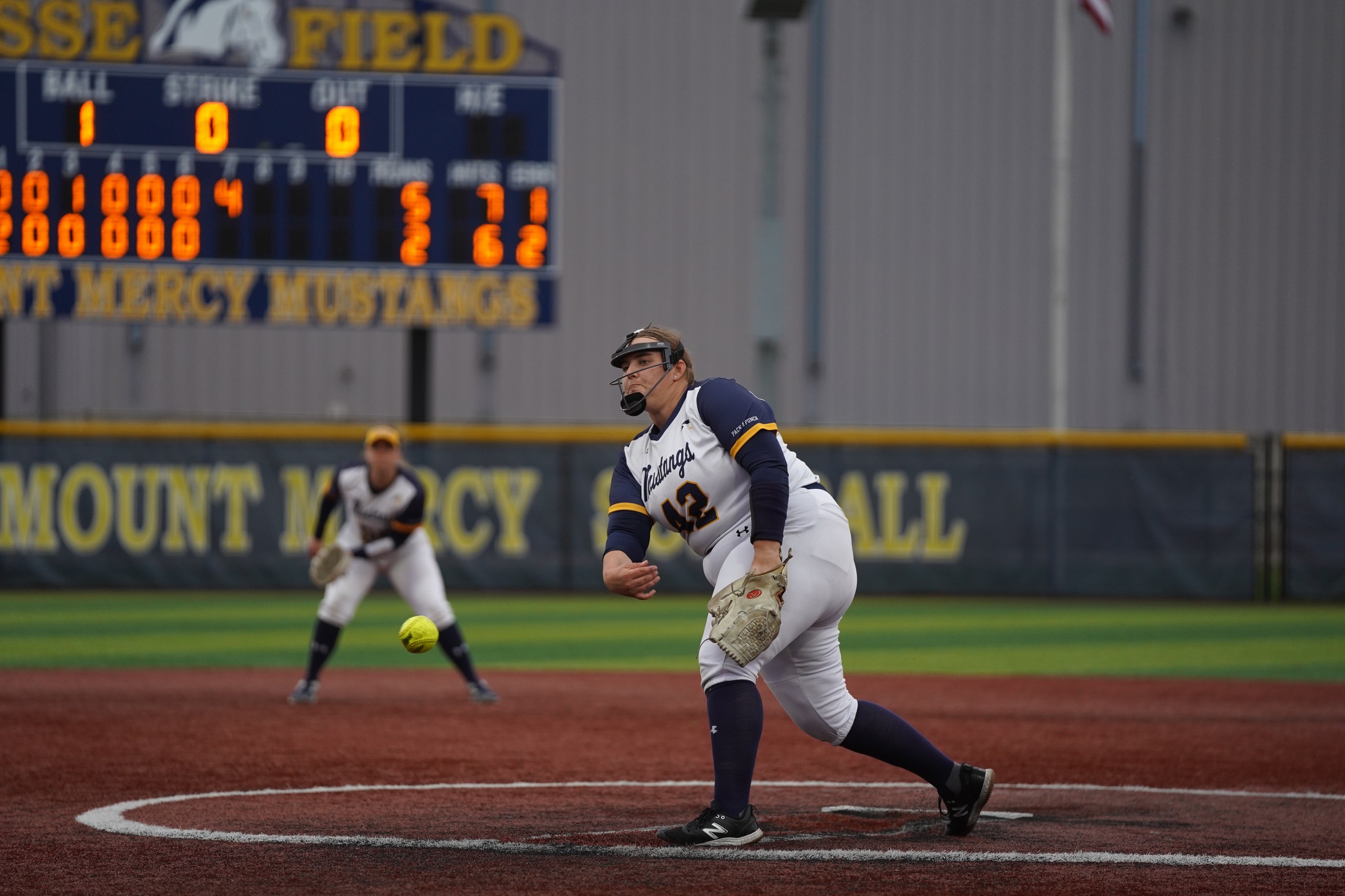 Mustangs Stumble in Doubleheader Despite Game One Fight