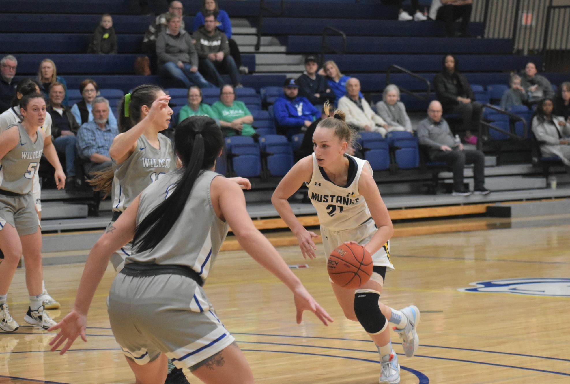 Slow second quarter hurts Mustangs against ranked Eagles