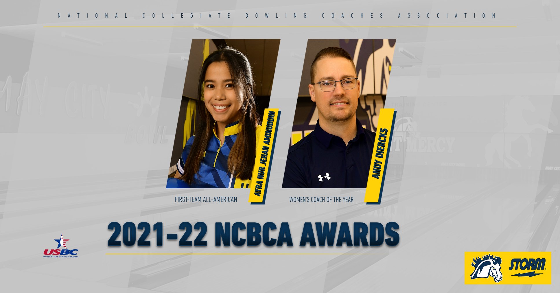 Aminuddin, Diercks nab NCBCA honors
