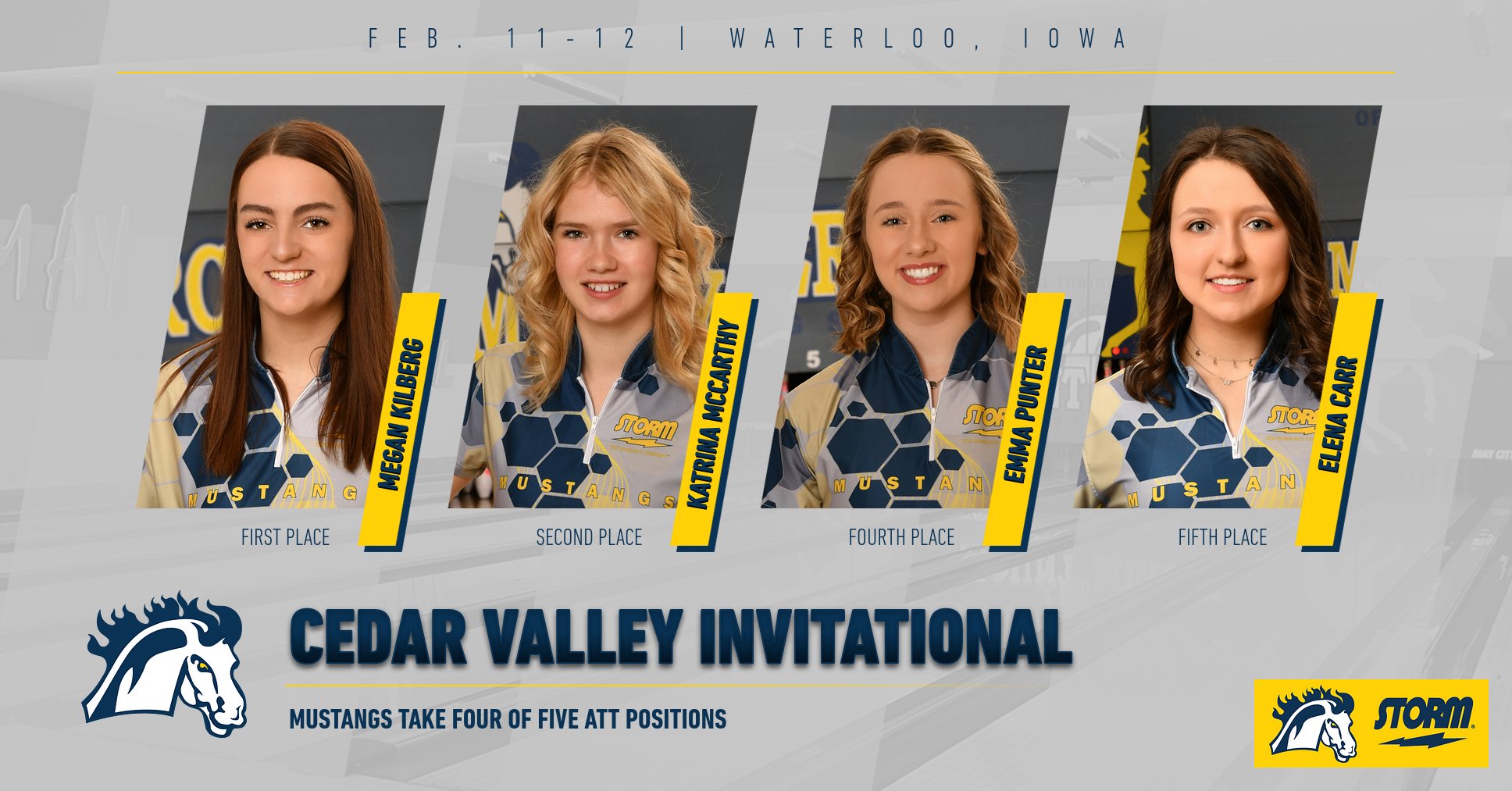 Seven bowlers make ATT; Mustangs claim women's, men's titles